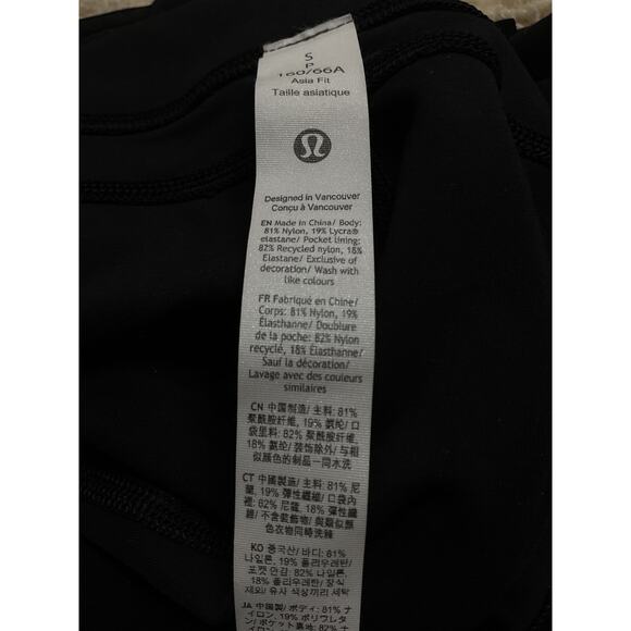 Lululemon 'Groove' Black High-Rise Flared Pant With Pockets Size S - Picture 5 of 6